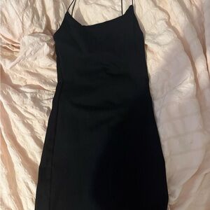 Zara Black Strapless Dress